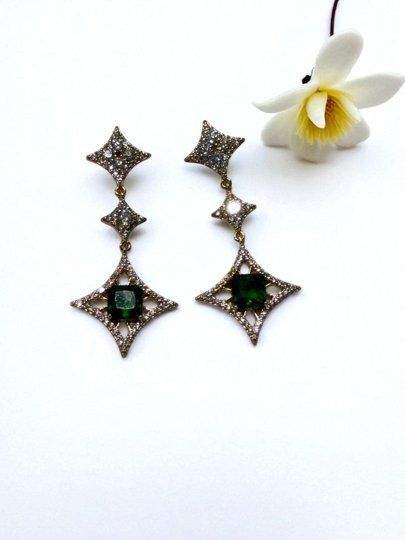 GREEN DIAMOND CALLEN EARRINGS