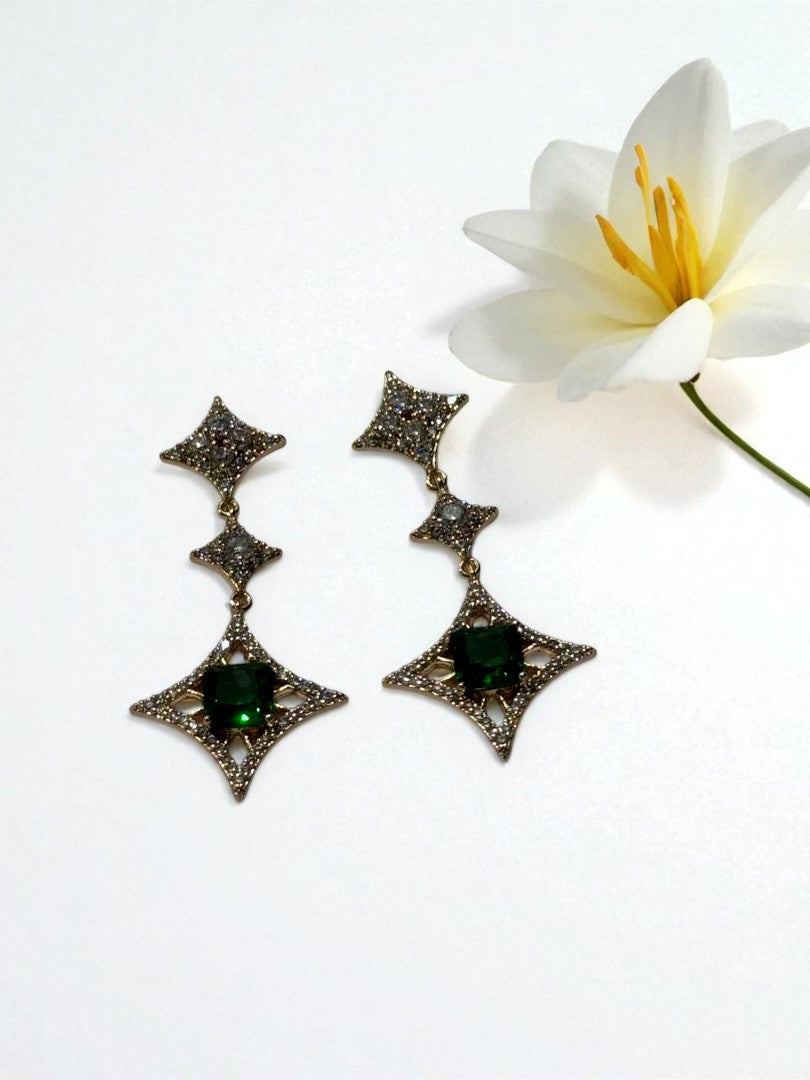 GREEN DIAMOND CALLEN EARRINGS