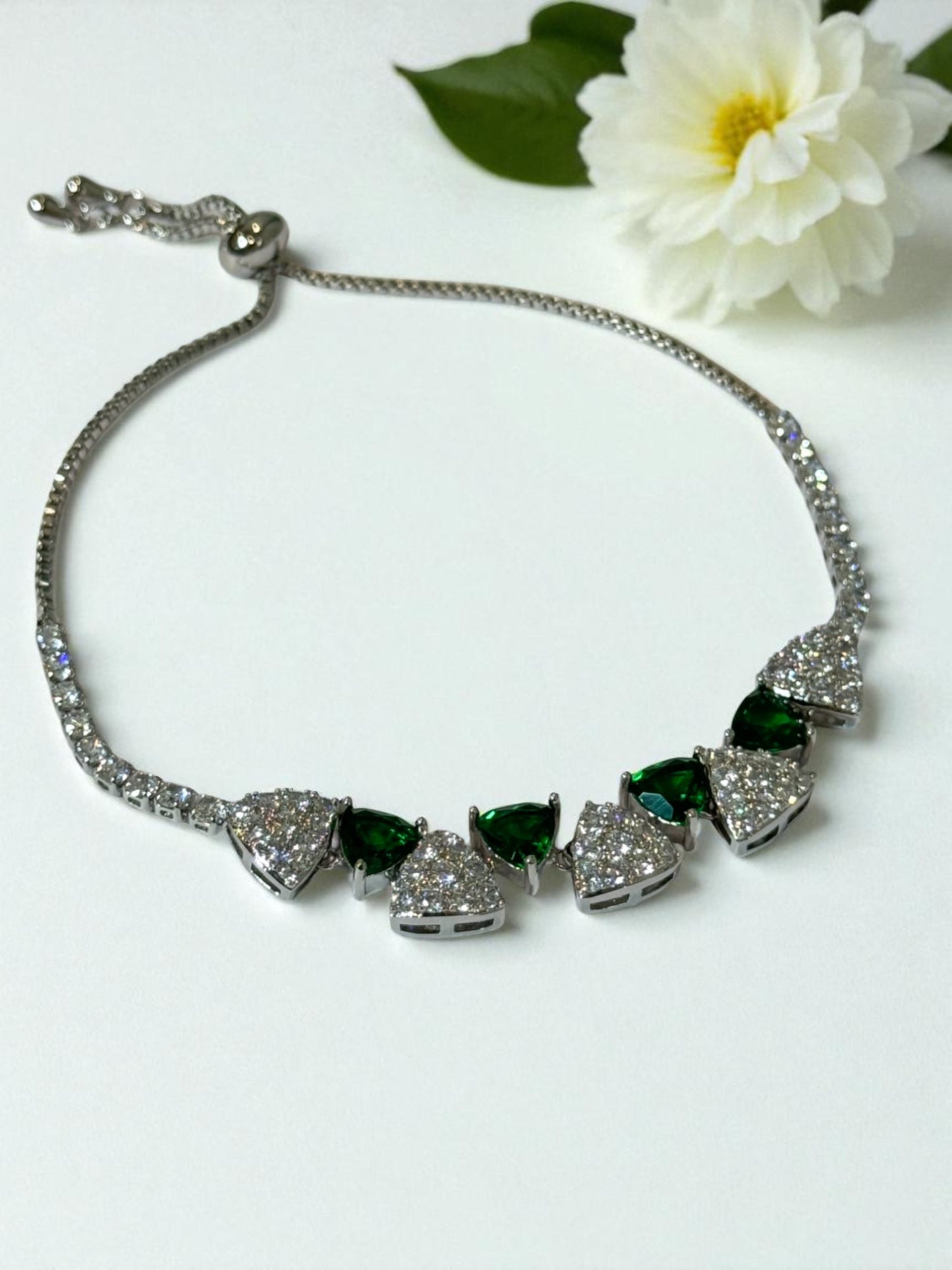 GREEN DIAMOND GEORGE BRACELET