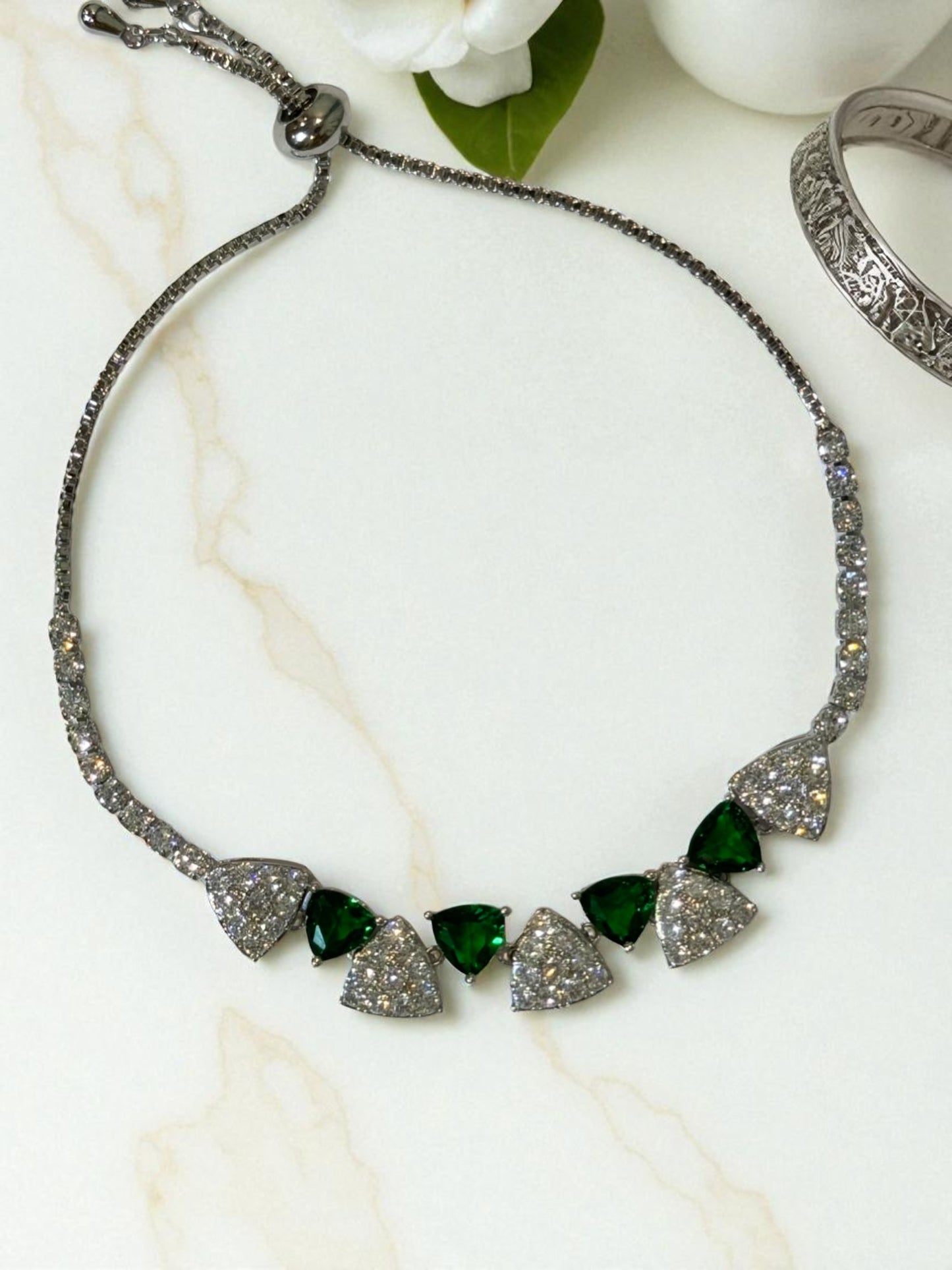 GREEN DIAMOND GEORGE BRACELET