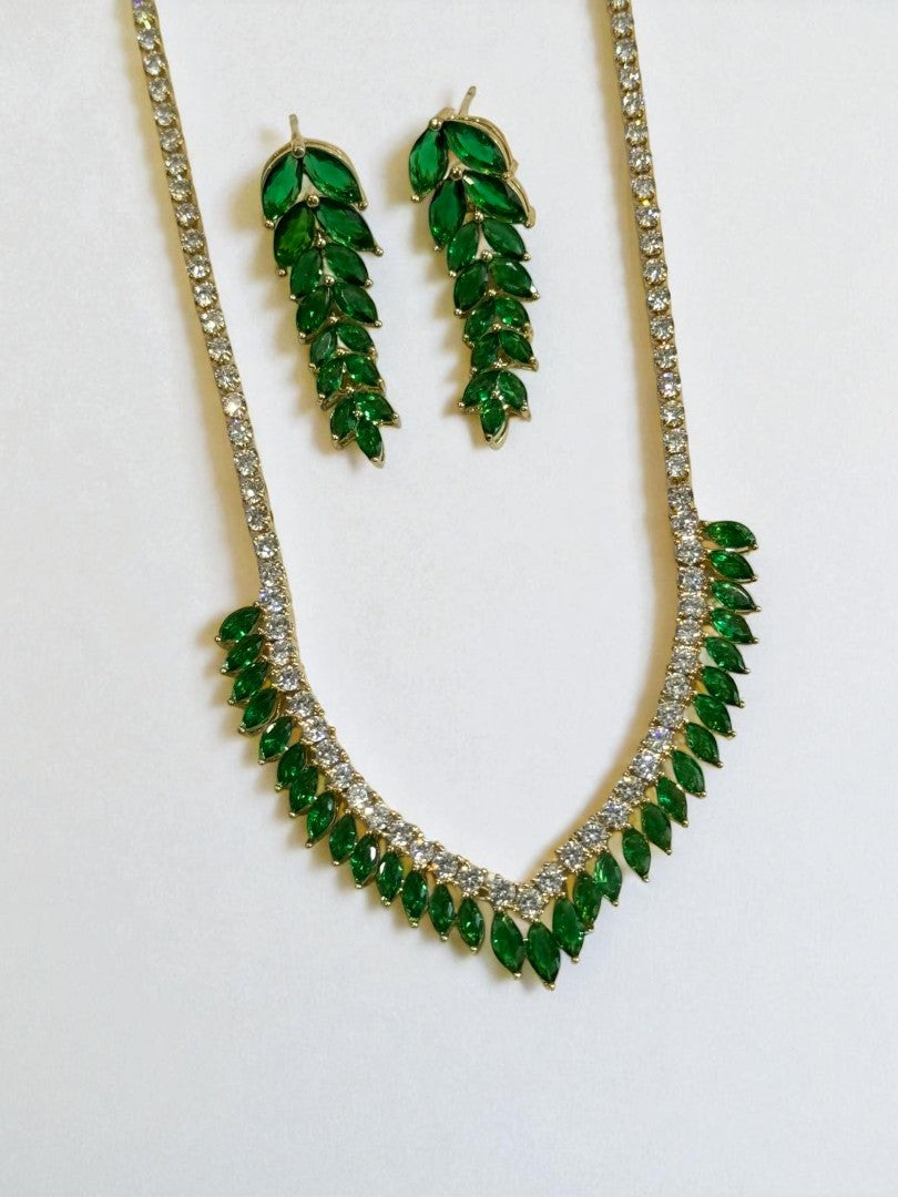 GREEN DIAMOND NATHAN NECKLACE SET