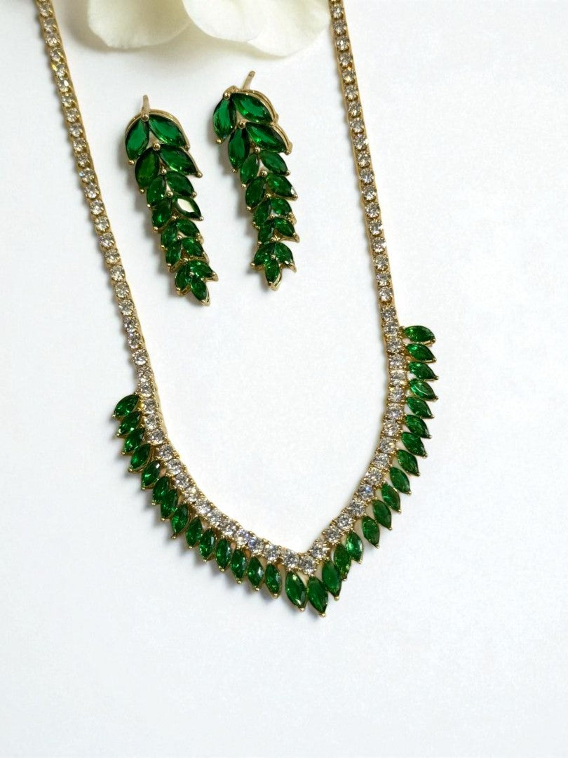 GREEN DIAMOND NATHAN NECKLACE SET