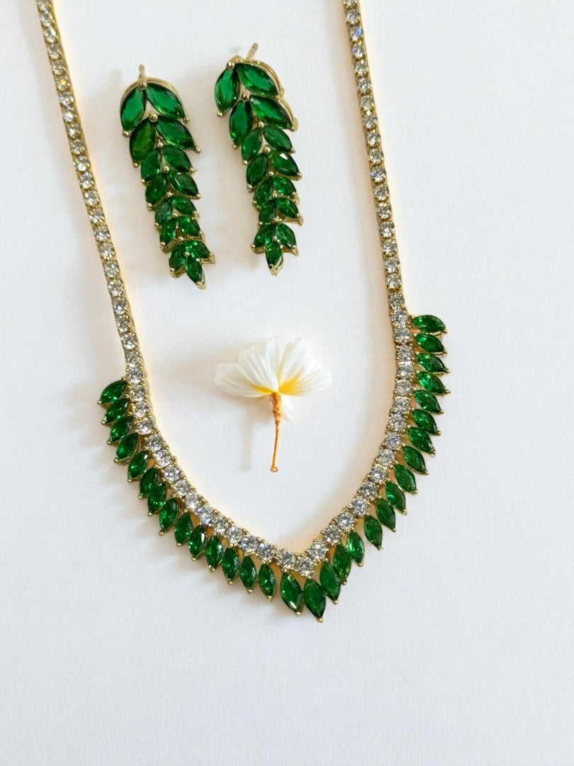 GREEN DIAMOND NATHAN NECKLACE SET