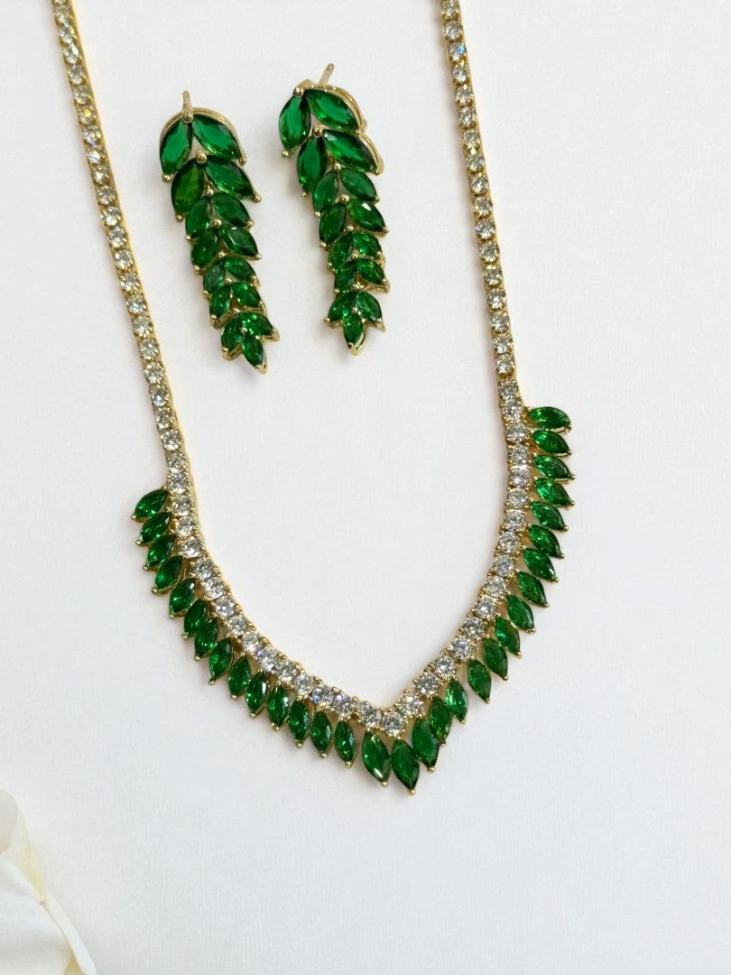 GREEN DIAMOND NATHAN NECKLACE SET