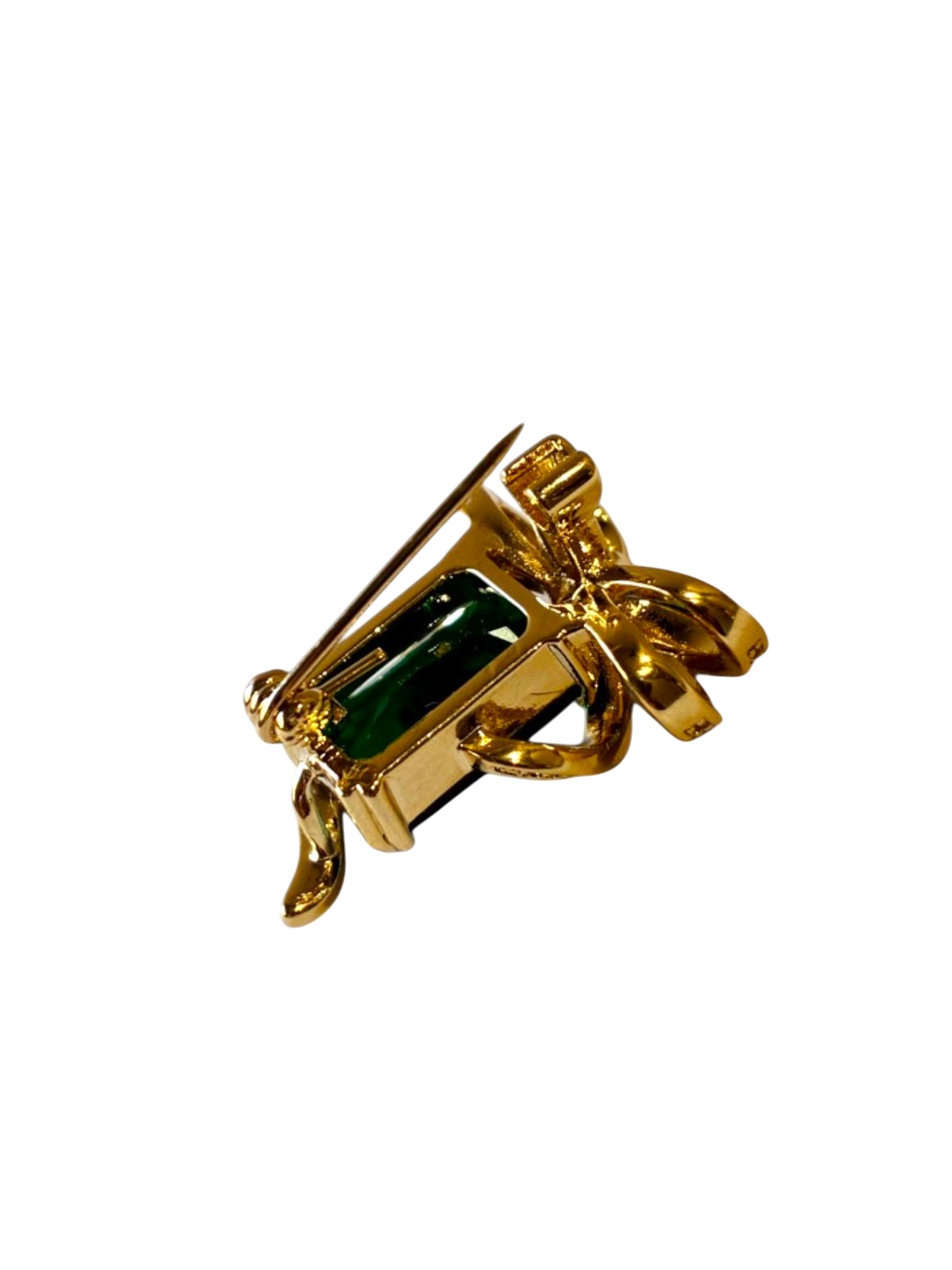 GREEN STONE CELESYA BROOCH