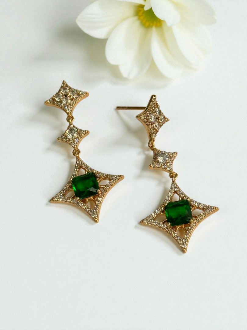 GREEN DIAMOND CALLEN EARRINGS