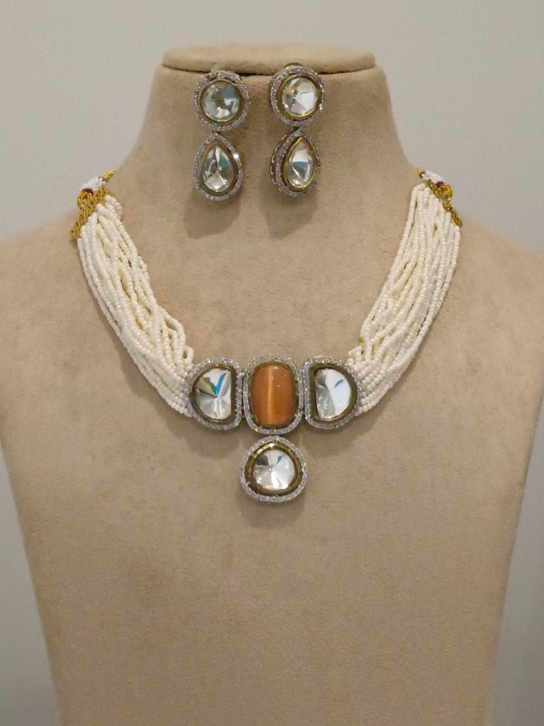 ORANGE TANIKA JEWELLERY SET