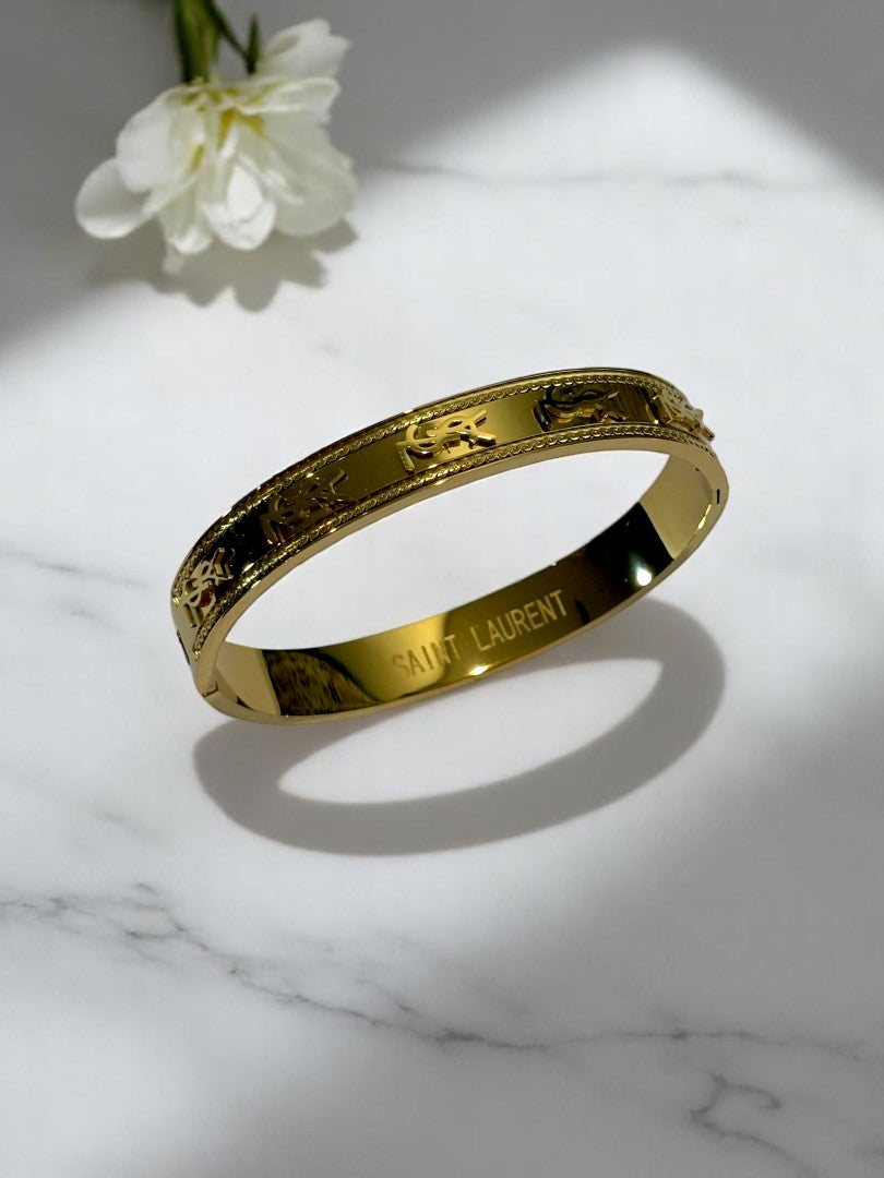 GOLDEN YSL MARCUIS BRACELET