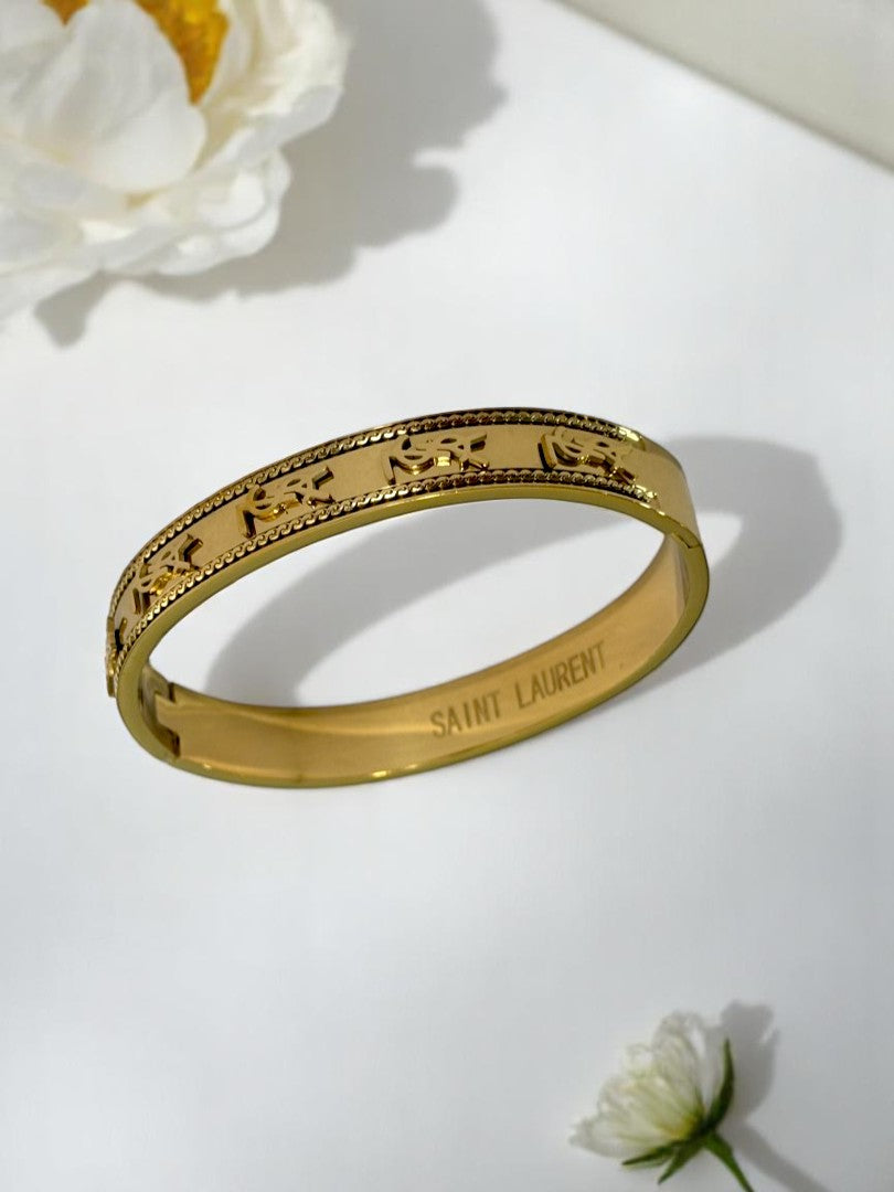 GOLDEN YSL MARCUIS BRACELET