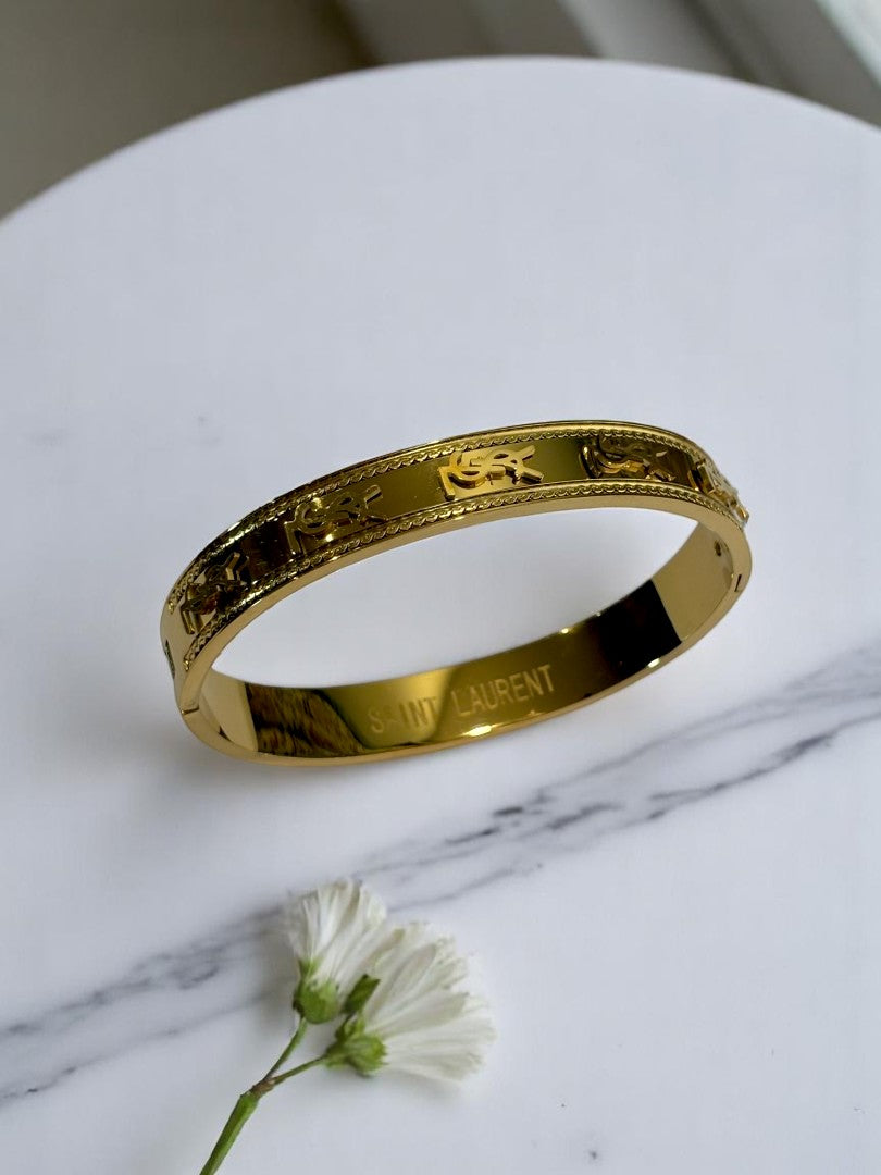 GOLDEN YSL MARCUIS BRACELET