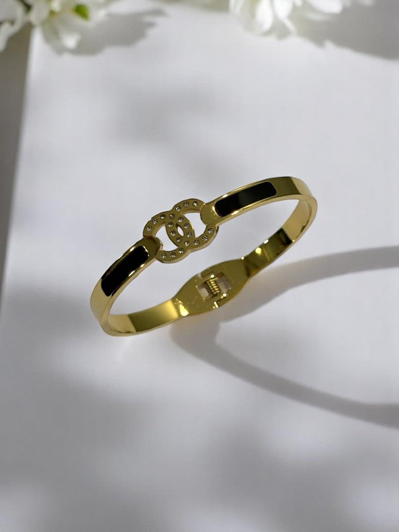 BLACK CHANEL TRISTAN BRACELET