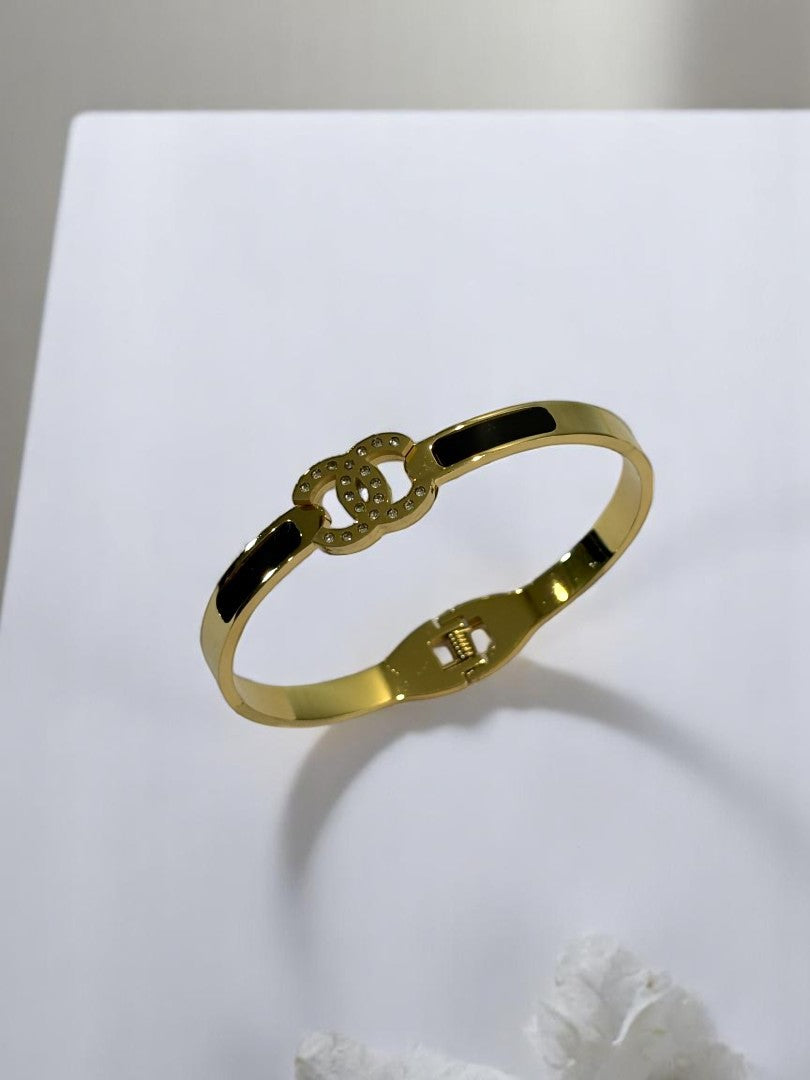 BLACK CHANEL TRISTAN BRACELET