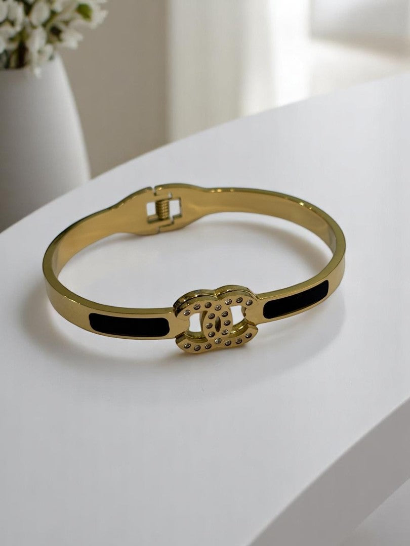 BLACK CHANEL TRISTAN BRACELET