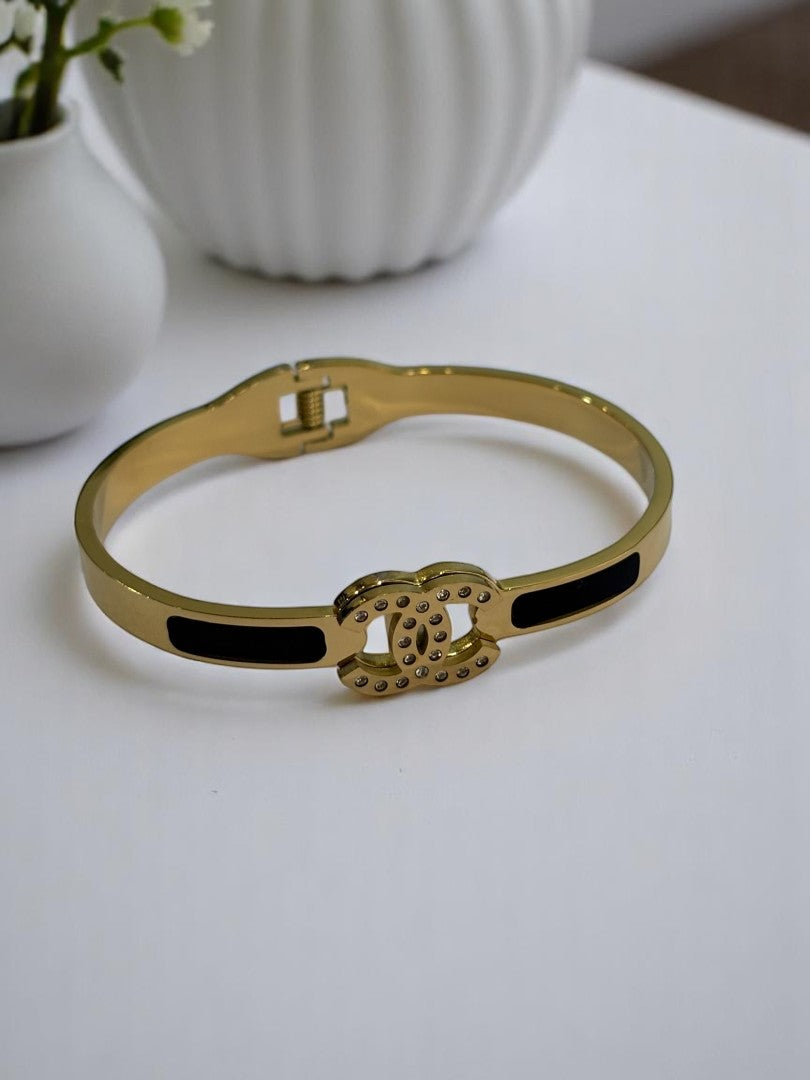 BLACK CHANEL TRISTAN BRACELET
