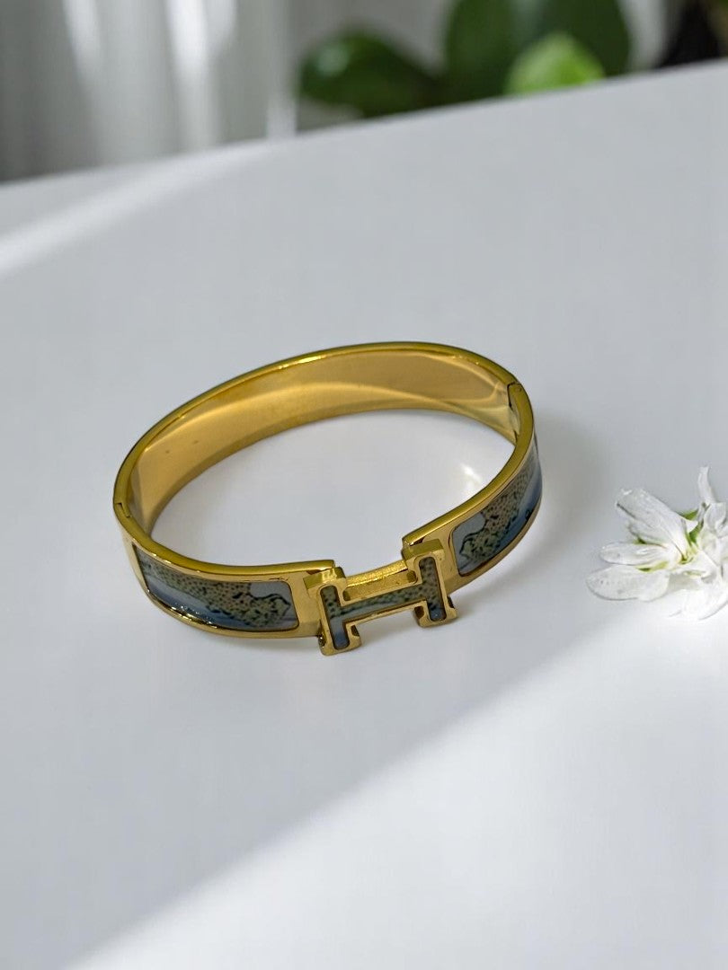 GOLDEN LEOPARD HERMES PAUL BRACELET