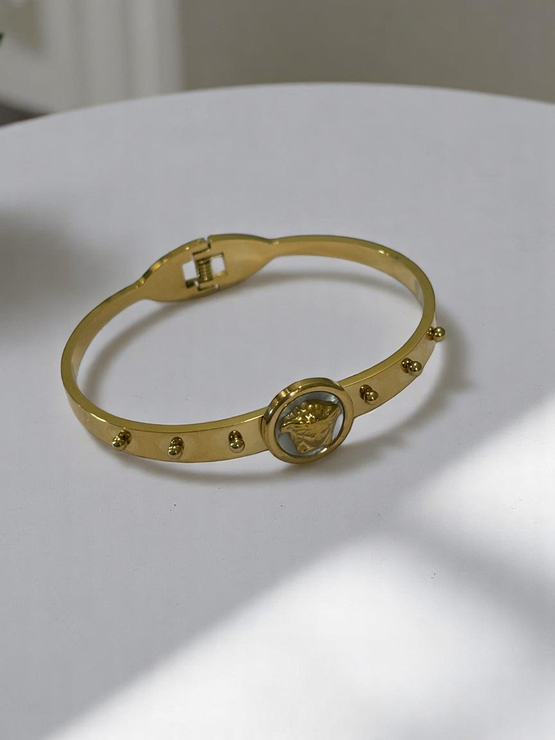 WHITE VERSACE STEVEN BRACELET
