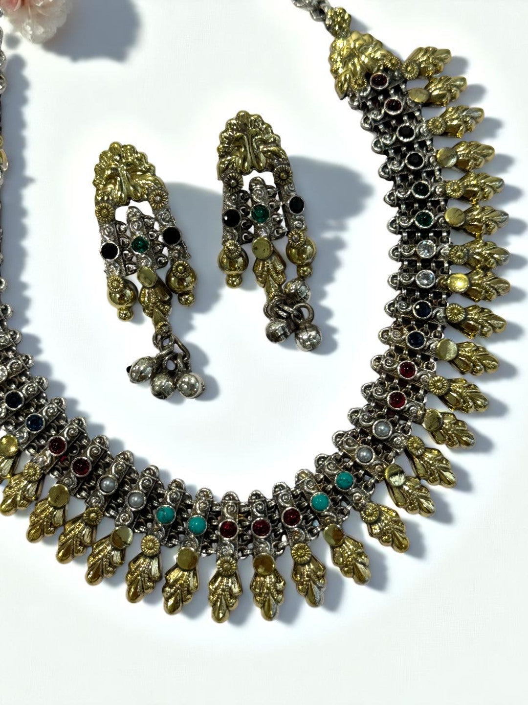 MULTI OMITA GERMAN SILVER JEWELLERY SET
