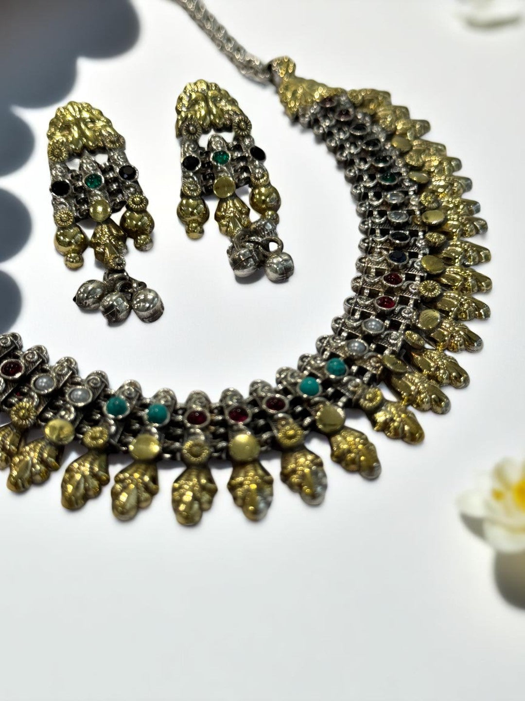 MULTI OMITA GERMAN SILVER JEWELLERY SET