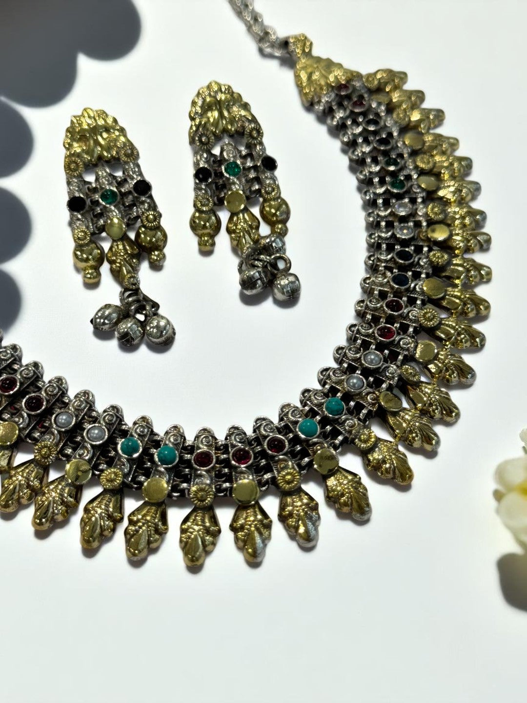 MULTI OMITA GERMAN SILVER JEWELLERY SET