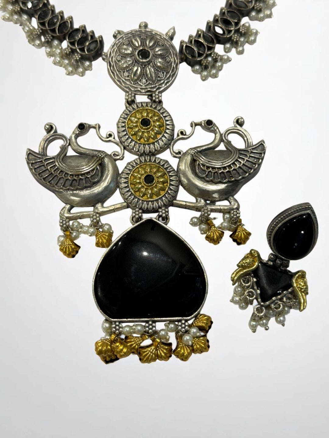 BLACK FAIRY GERMAN SILVER JEWELLERY SET