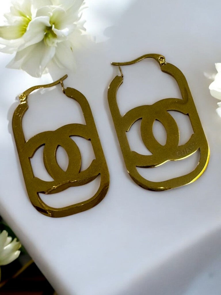 GOLDEN CHANEL KEHLANY EARRINGS