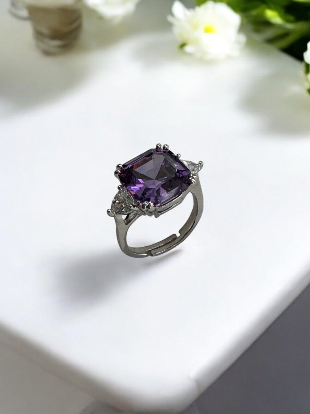 PURPLE STONE ASPEN RING