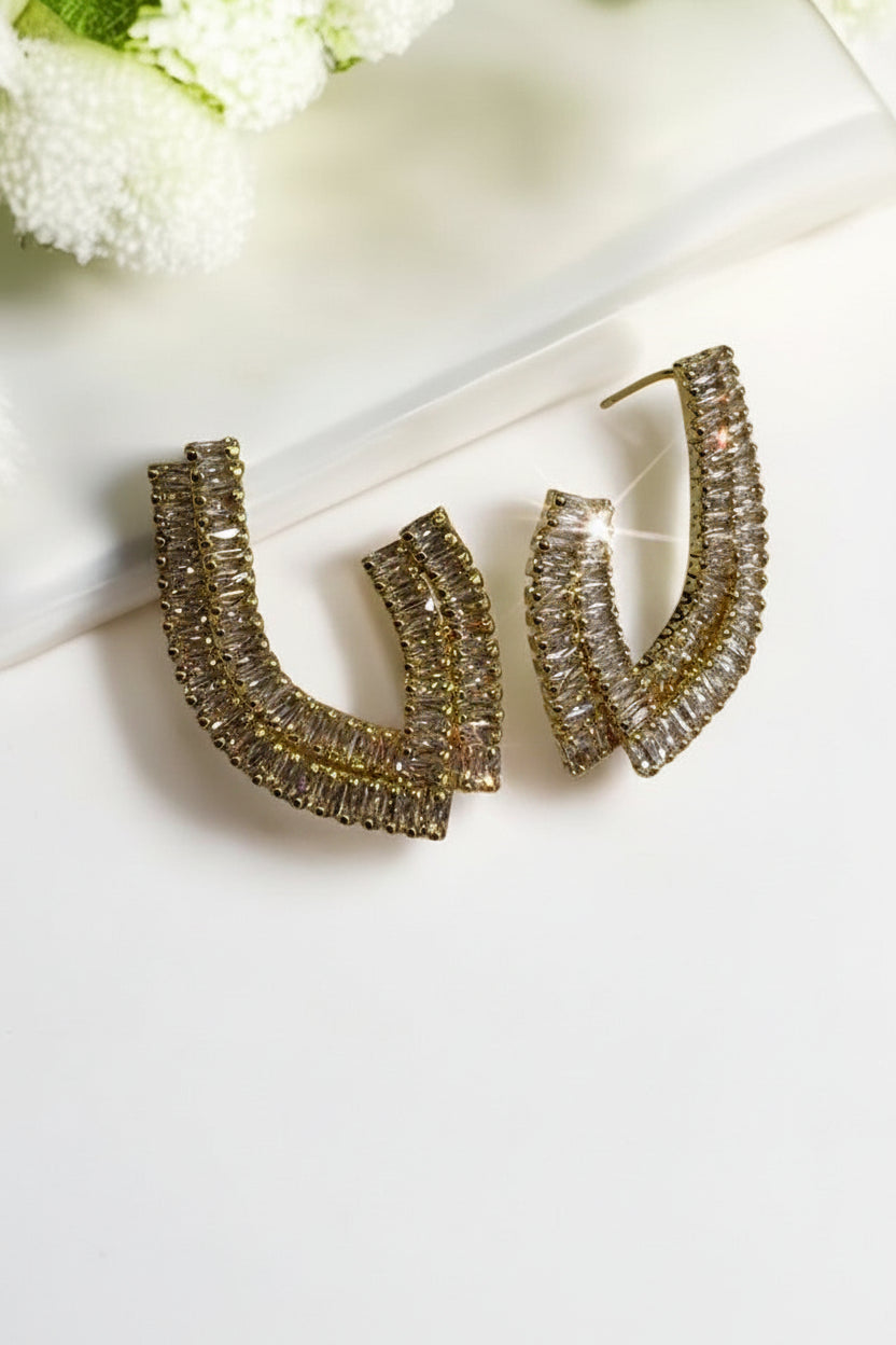 GOLDEN DIAMOND ANDREA EARRINGS