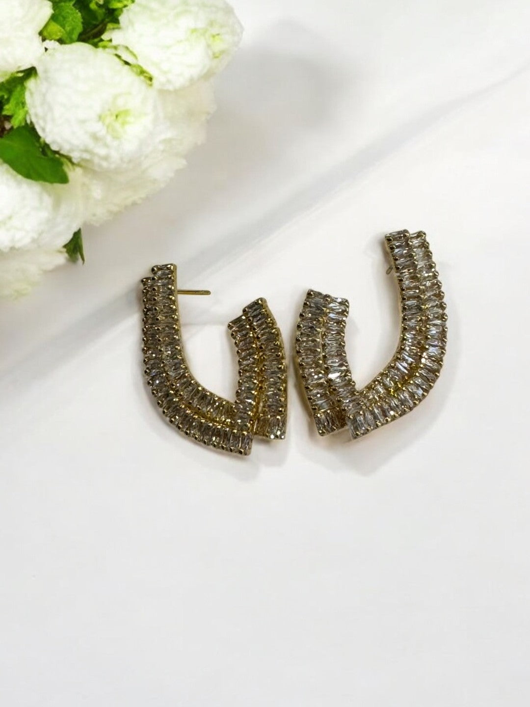 GOLDEN DIAMOND ANDREA EARRINGS