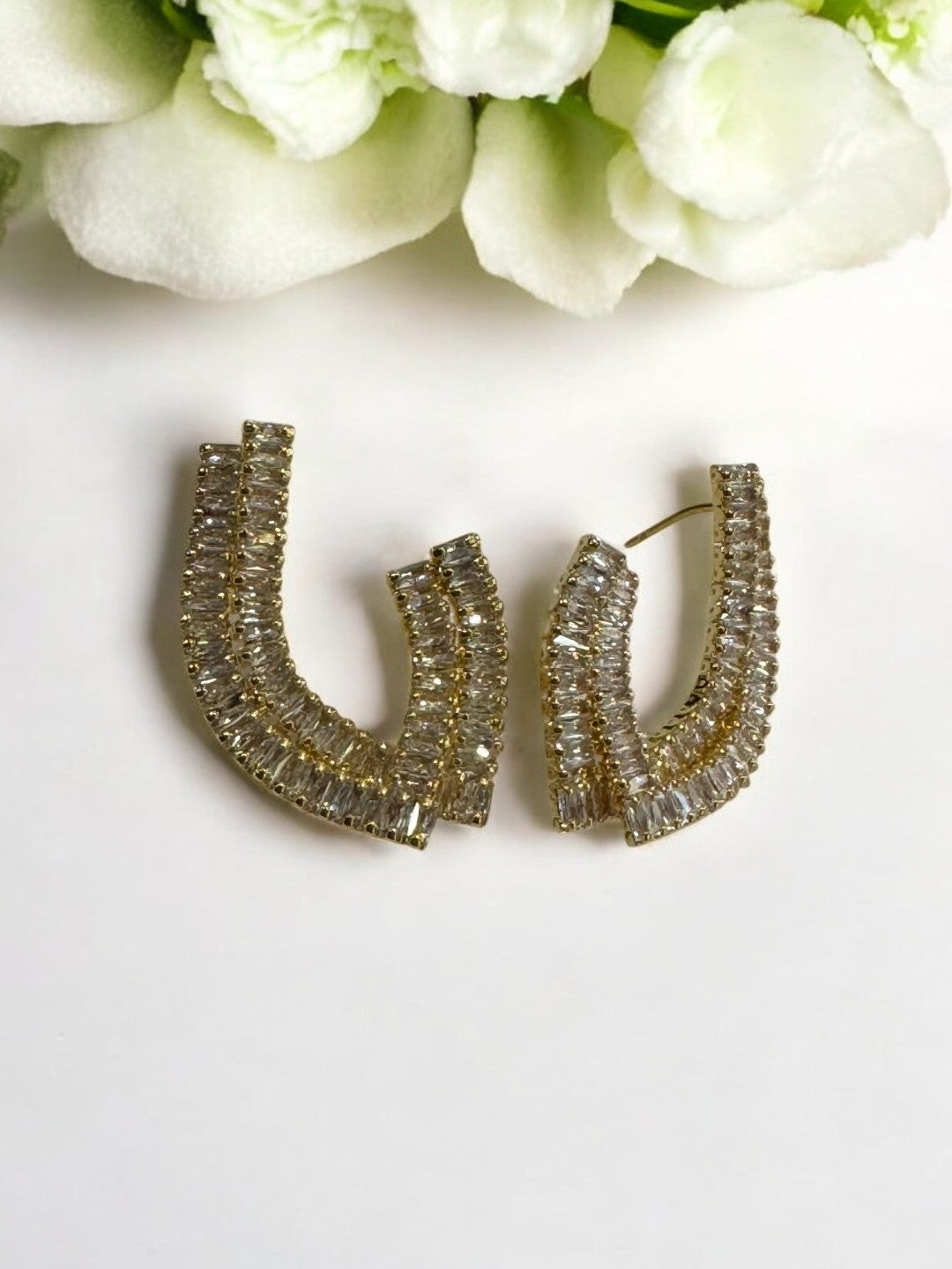 GOLDEN DIAMOND ANDREA EARRINGS