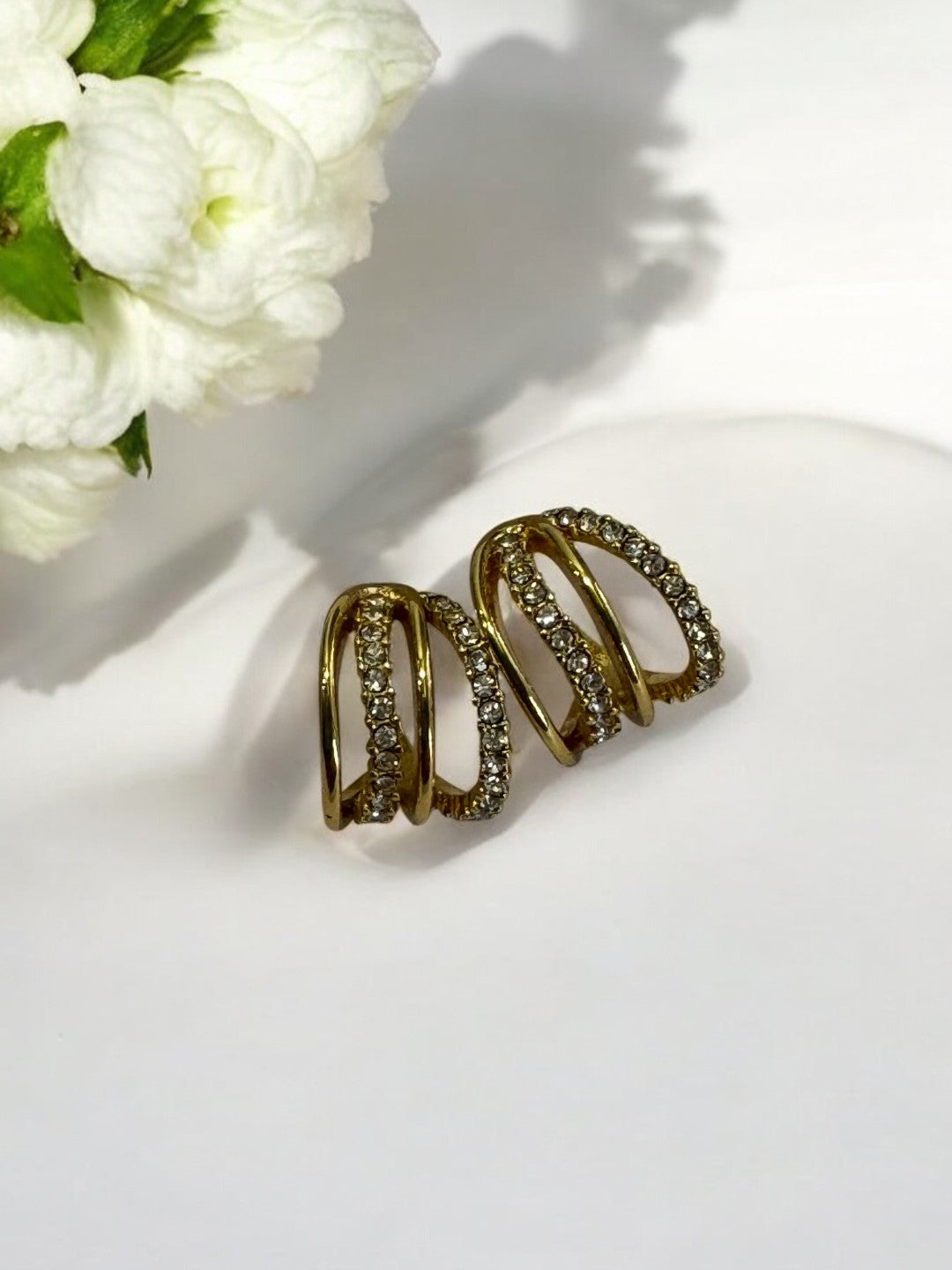 GOLD DIAMOND NRICEY EARRINGS