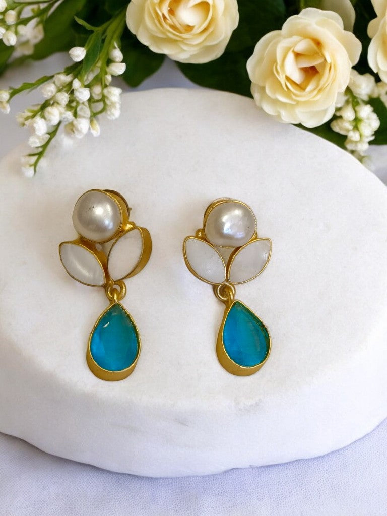 BLUE AASTHA MALA JEWELLERY SET