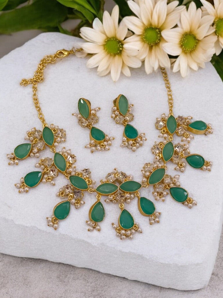 TEAL AHANA JEWELLERY SET