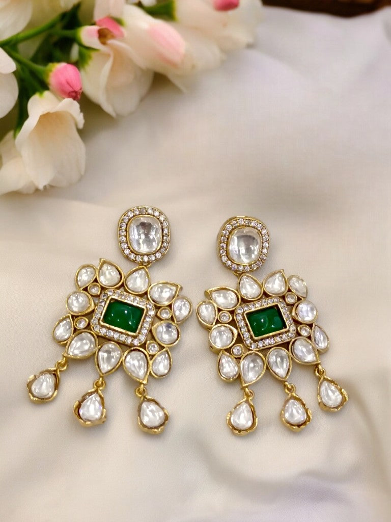GREEN ADHAYA JEWELLERY SET