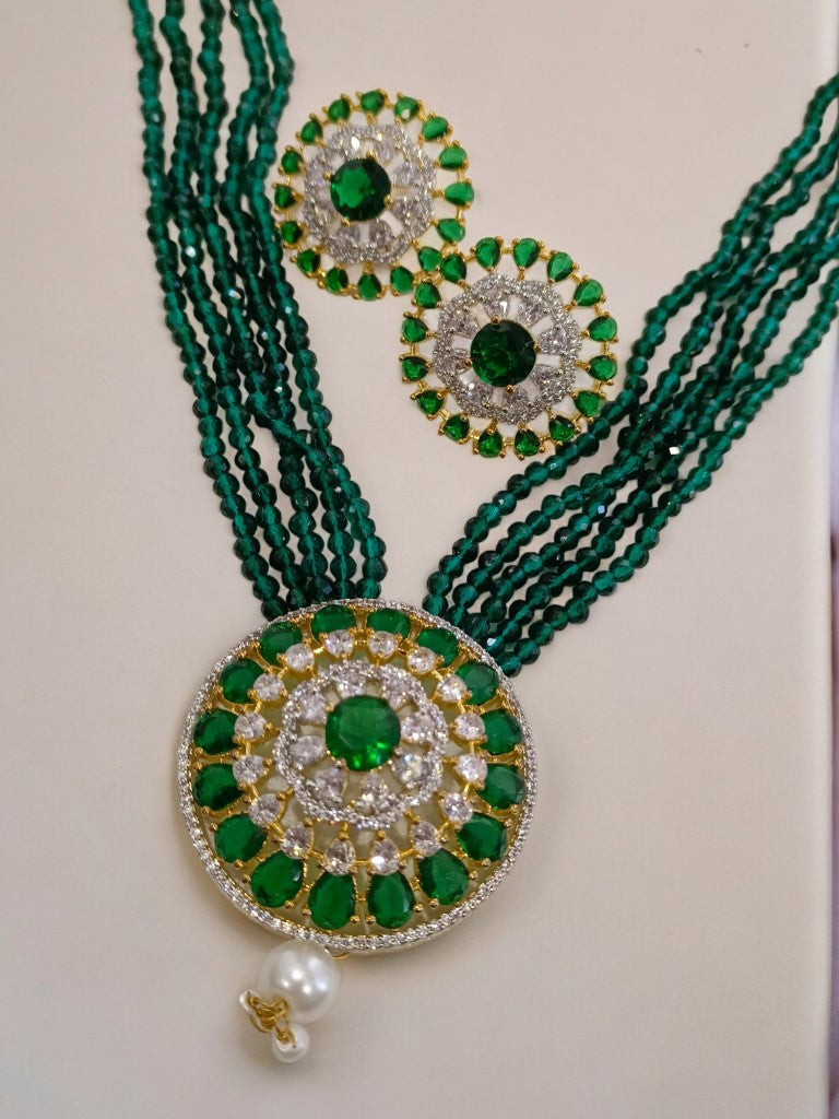 GREEN PADMA JEWELLERY SET