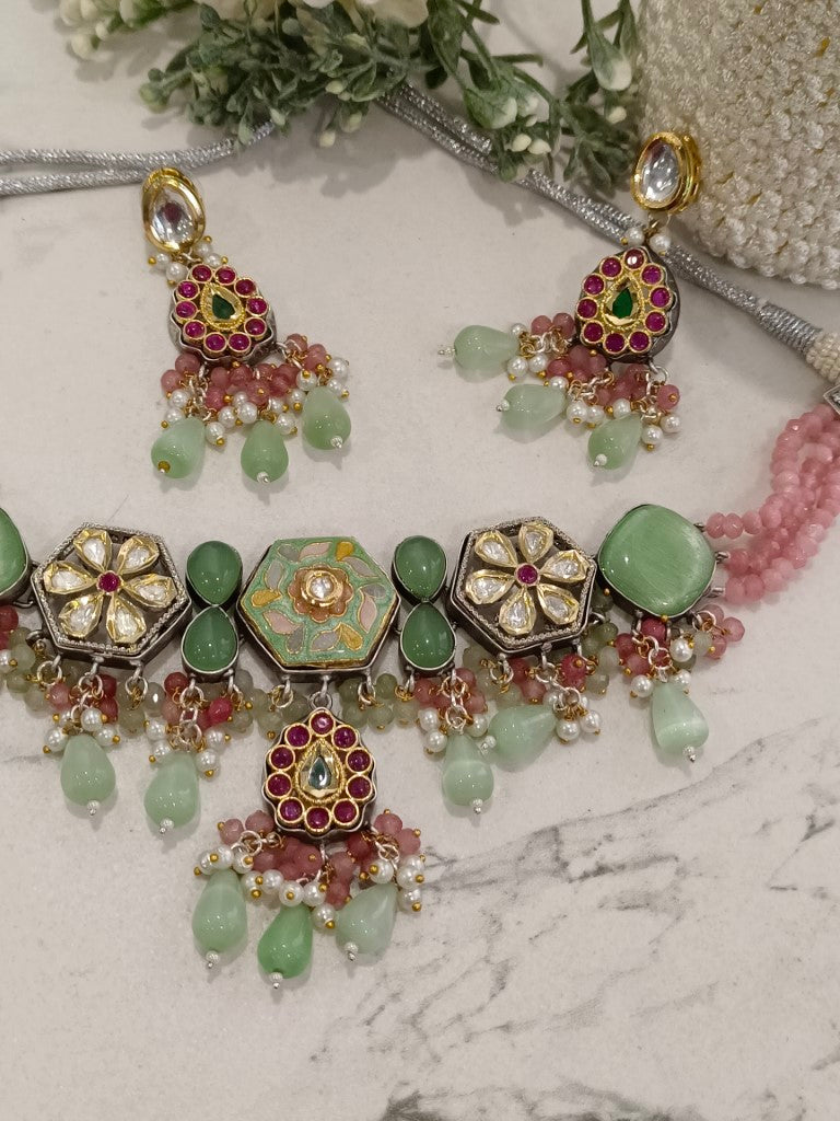 MULTI GEHNA THAPPA JADAU JEWELLERY SET