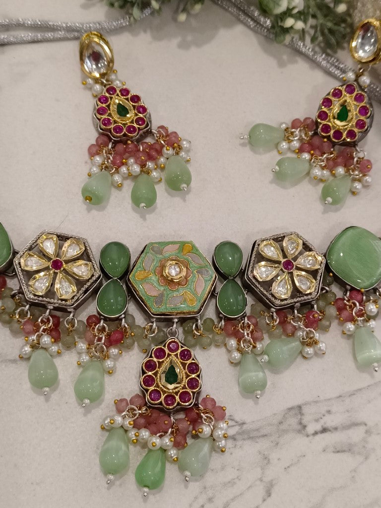 MULTI GEHNA THAPPA JADAU JEWELLERY SET