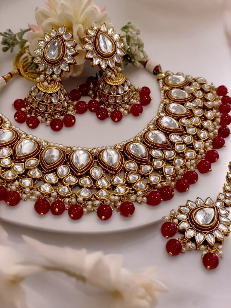 RED CHAYA JEWELLERY SET