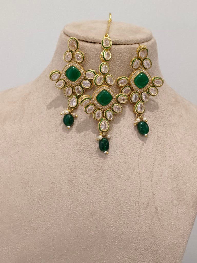 GREEN FELONE JEWELLERY SET