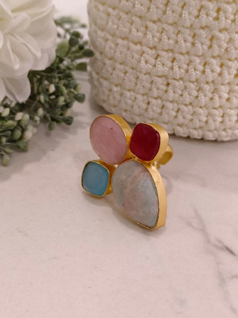 MULTI SIENNA SEMI PRECIOUS RING