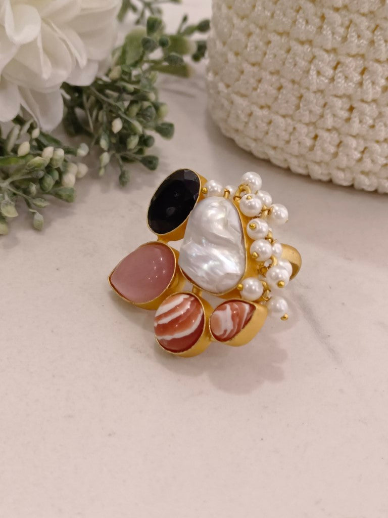 MULTI ALLEGRA SEMI PRECIOUS RING