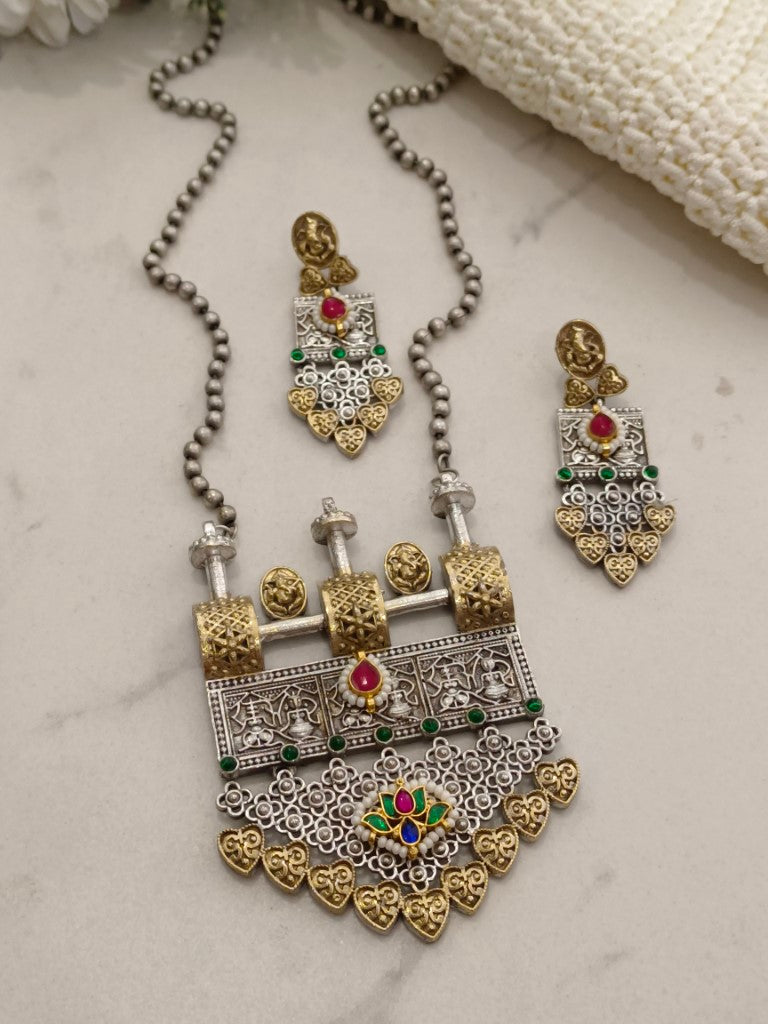 MULTI MARINA GERMAN SILVER JEWELLERY SET