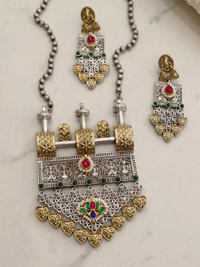 MULTI MARINA GERMAN SILVER JEWELLERY SET