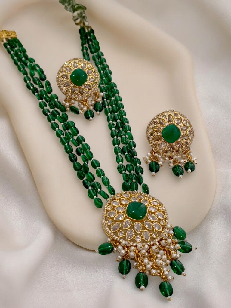 GREEN NATALIA JEWELLERY SET
