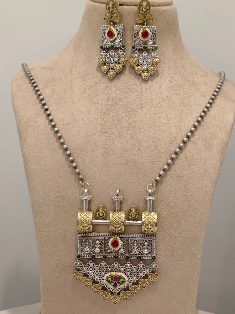 MULTI MARINA GERMAN SILVER JEWELLERY SET