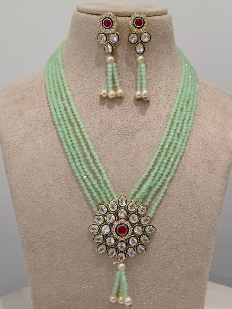 GREEN LEAH JEWELLERY SET