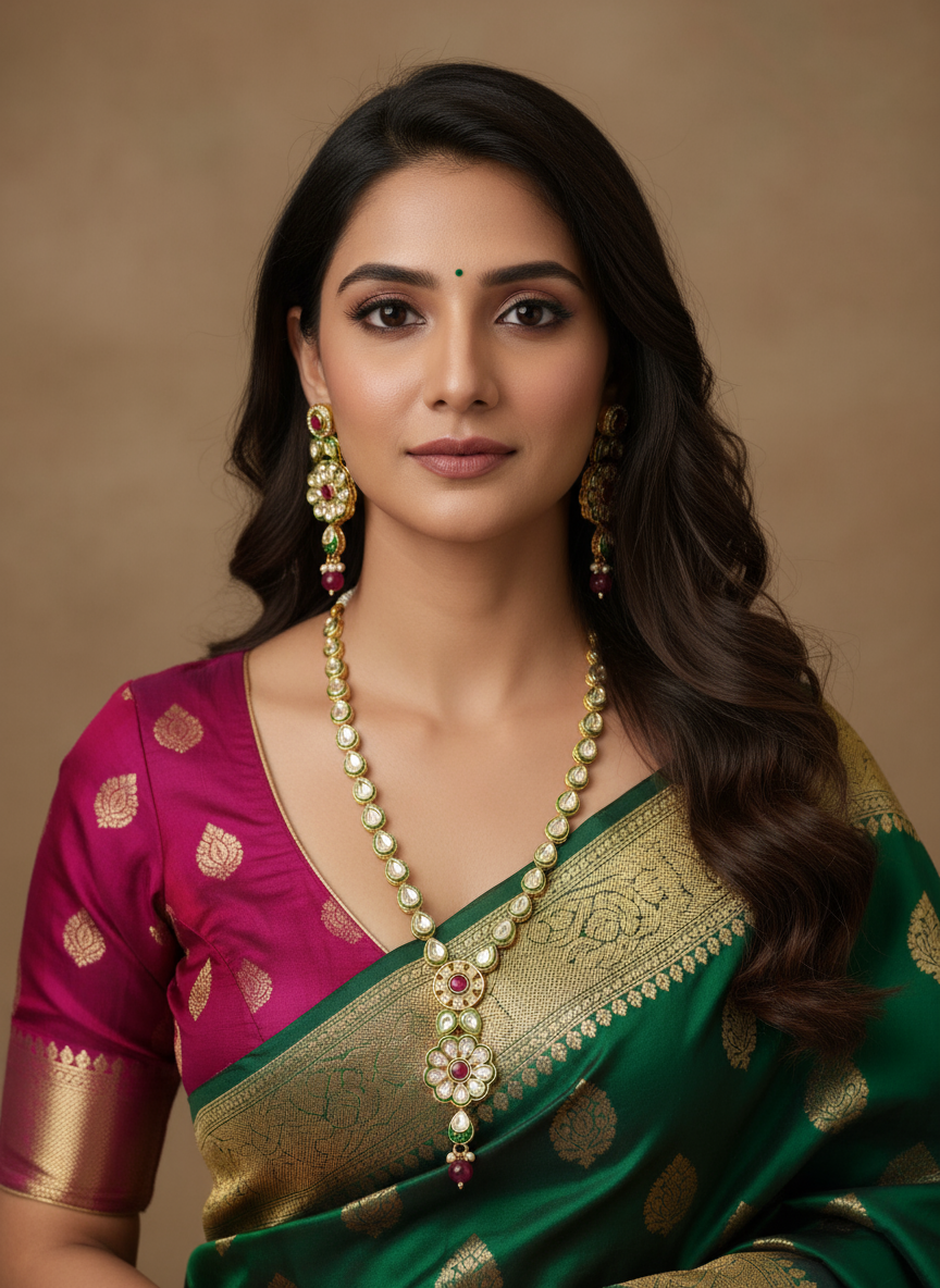 RUBY AARADHYA JEWELLERY SET