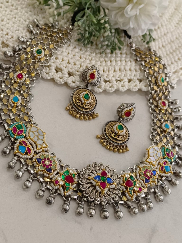MULTI MADDIE GERMAN SILVER JEWELLERY SET