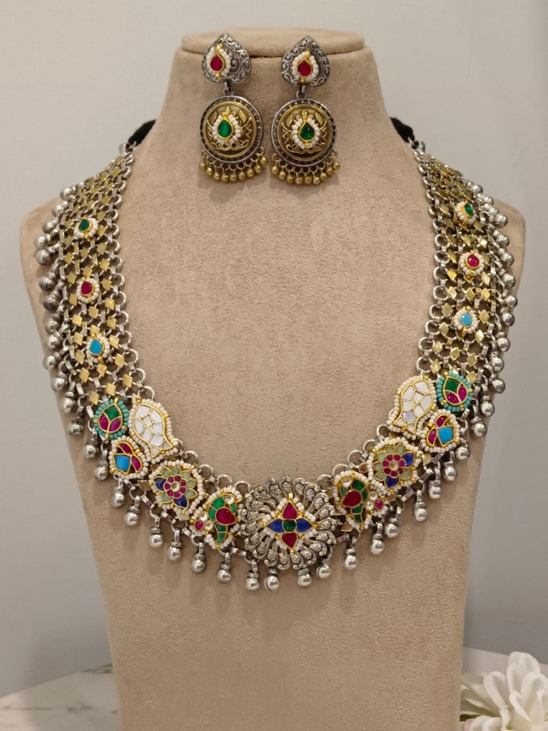 MULTI MADDIE GERMAN SILVER JEWELLERY SET