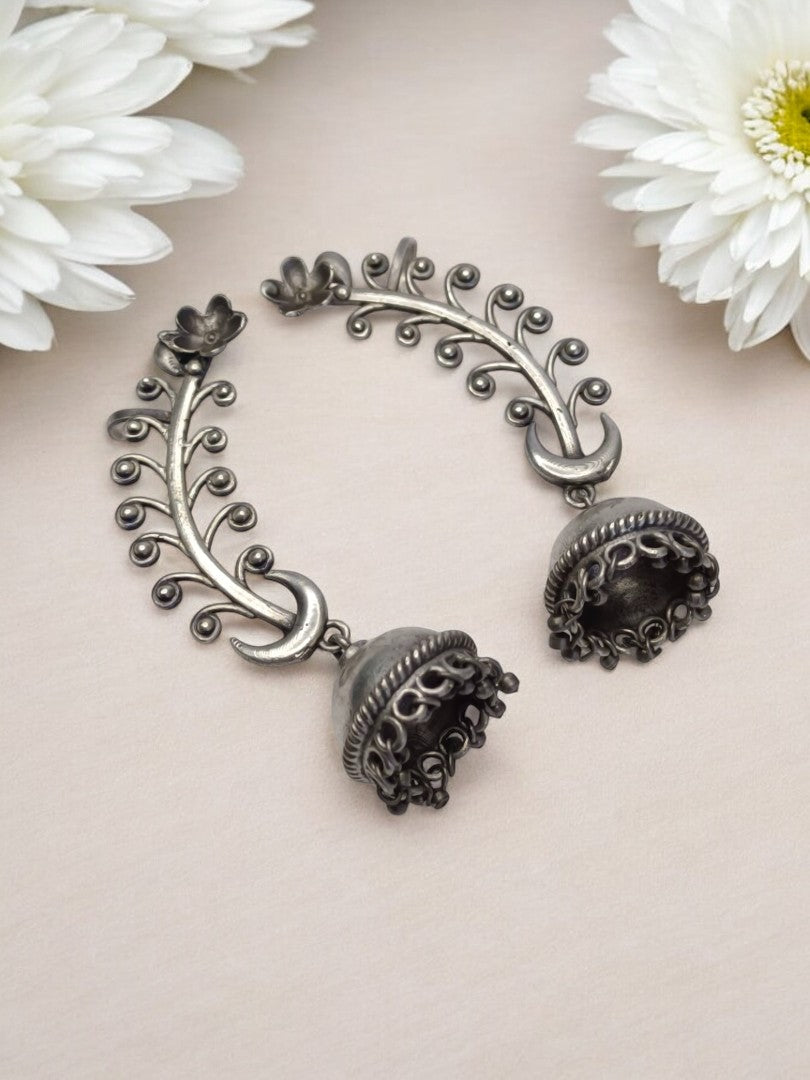 RITHYAA GERMAN SILVER EARRINGS