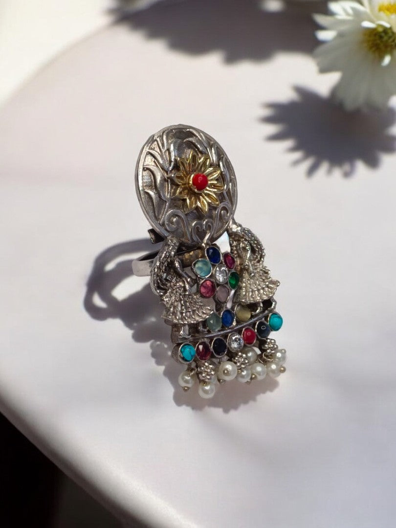 VILLAGE GIRL ANYA GERMAN SILVER RING